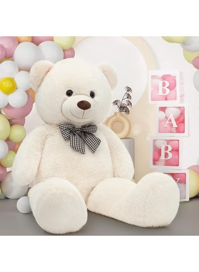 YelaJoy Giant Teddy Bear Plush Toy - Ultra Soft & Cute Large Stuffed Animal 100cm, Perfect for Anniversary, Birthdays, Valentines Day Gifts (Kids, Couples, Family) - Image 3